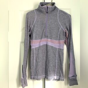 Lululemon Run Full Tilt Half Zip Pullover in Light Purple Size 6